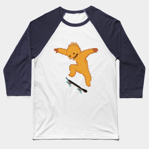 Skate Gremlin Baseball T-Shirt by Woah_Jonny